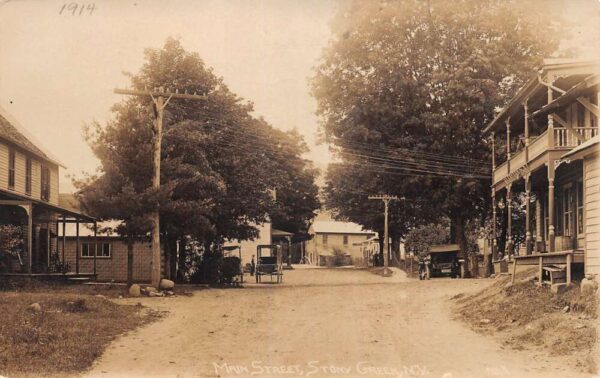 Stony Creek New York Main Street Real Photo Vintage Postcard AA65265