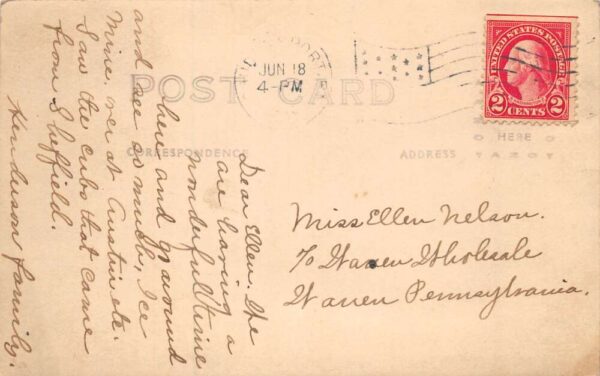 Coudersport Pennsylvania Cathedral and Parsonage Real Photo Postcard AA65295 - Image 2