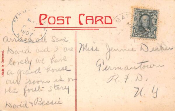 Matteawan New York Main Street Vintage Postcard AA65302 - Image 2