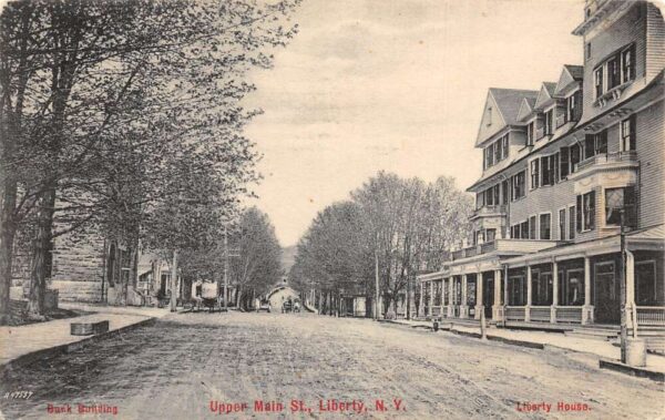 Liberty New York Upper Main Street Vintage Postcard AA65304