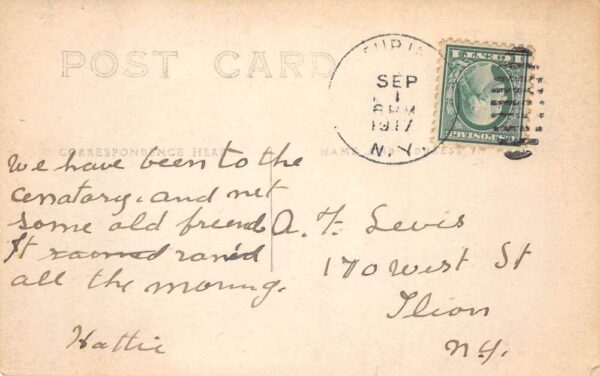 Turin New York Church on East Main Street Real Photo Postcard AA65323 - Image 2