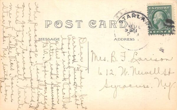 Star Lake New York The Village Birds Eye View Vintage Postcard AA65327 - Image 2