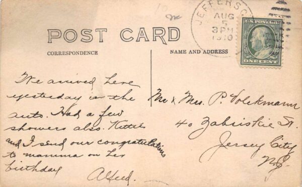 Jefferson New York West Main Street Real Photo Vintage Postcard AA65332 - Image 2