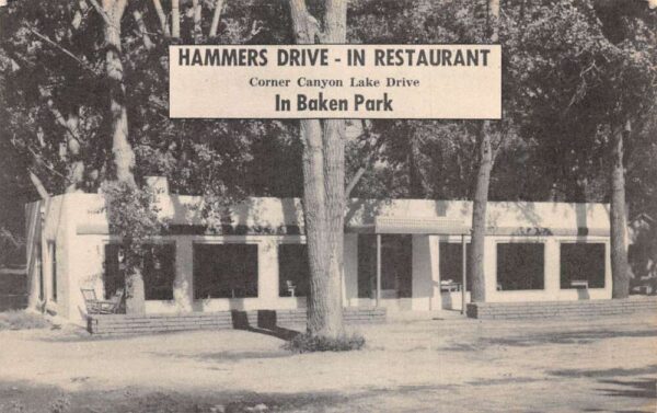 Rapid City South Dakota Baken Park Hammers Drive In Restaurant Postcard AA65336