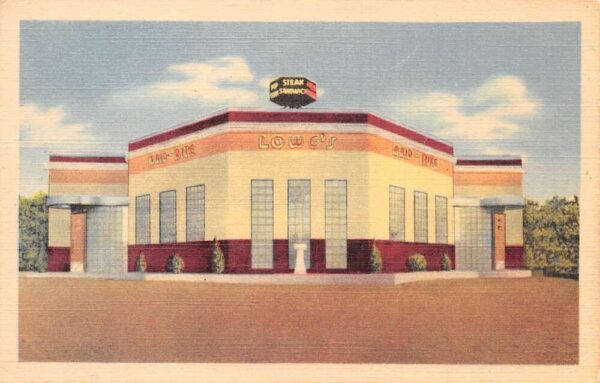 Richmond Indiana Lowe's Drive In Restaurant Vintage Postcard AA65347