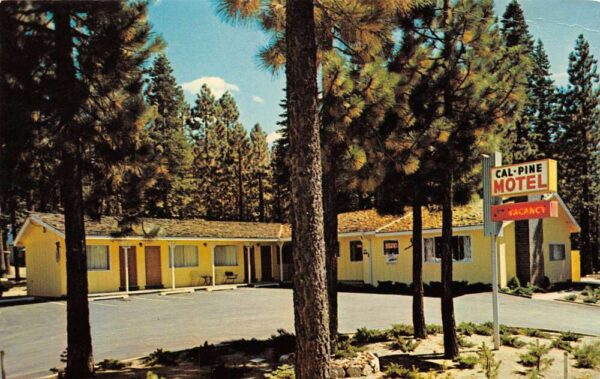 South Lake Tahoe California Cal-Pine Motel Exterior, Color Photochrome PC U3049