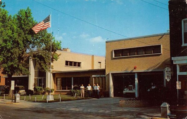 Ferguson Missouri City Hall, Library, & Fire Department Vintage PC U3072