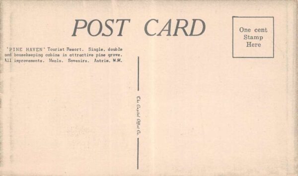Antrim New Hampshire Pine Haven Tourist Resort B/W Photo Vintage Postcard U3083 - Image 2