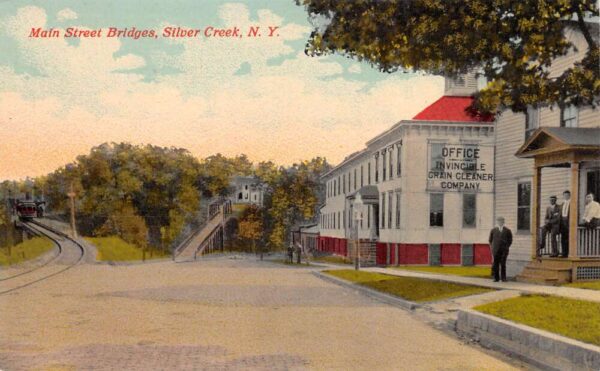 Silver Creek New York Main Street Bridges Invincible Grain Cleaner Co. PC U3243
