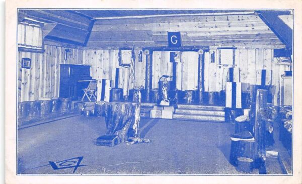Big Bear Lake California Big Bear Lodge, Lodge Room Interior Vintage PC U3255