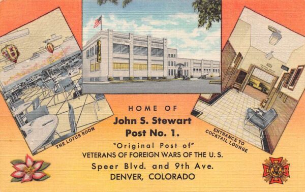Denver Colorado The Lotus Room Veterans Of Foreign Wars Building PC U3405
