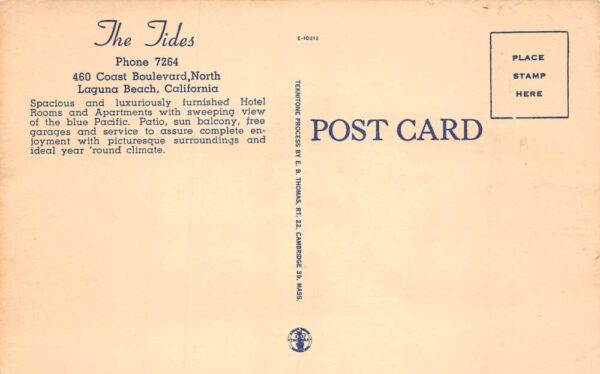Laguna Beach California Tides Hotel & Apartments, Exterior Color Linen PC U3460 - Image 2