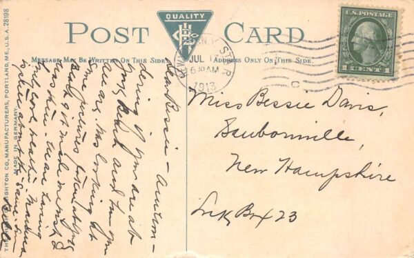New York New York Unprotected Steel Cruiser " Montgomery" Vintage PC U3485 - Image 2