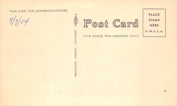 Wolf Point Montana Golden Arrow Motel Exterior, B/W Linen Vintage Postcard U3498 - Image 2