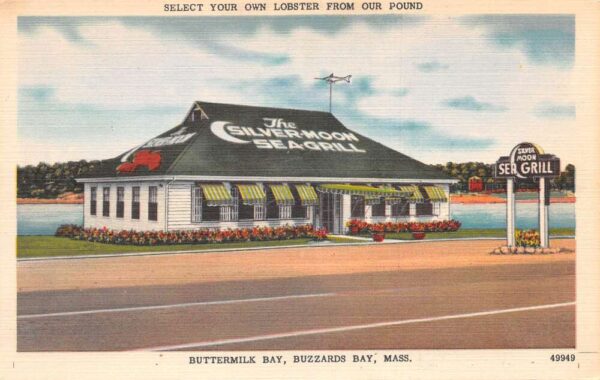 Buzzards Bay Massachusetts The Silver Moon Sea Grill Exterior, Linen PC U3572