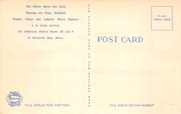 Buzzards Bay Massachusetts The Silver Moon Sea Grill Exterior, Linen PC U3572 - Image 2