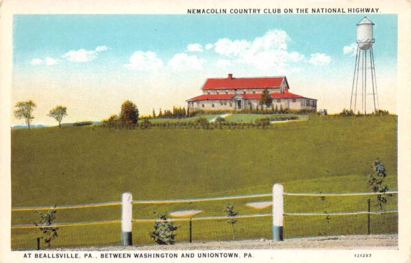 Beallsville Pennsylvania Nemacolin Country Club On National Hwy PC U3578