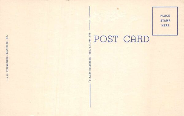 Baltimore Maryland United Service Organization, Interior, Color Linen PC U3579 - Image 2