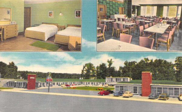Burnside Kentucky 7 Gables Motel & Restaurant Multi-View Linen PC U3598