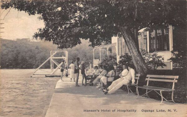 Oquaga Lake New York Hanson's Hotel Of Hospitality Swimmers & Guests PC U3624