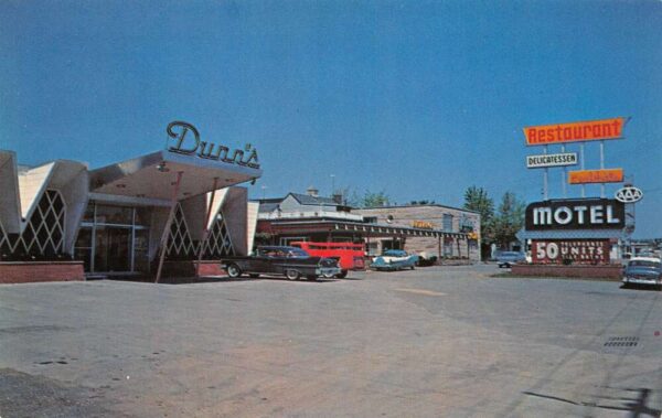 Latham New York Latham Motel & Dunn's Restaurant Color Photochrome PC U3629