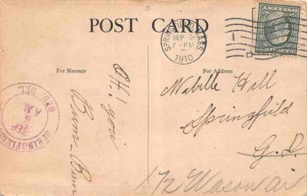Springfield Massachusetts New Clinton Hall Hotel 1 to 25 Cent Store PC U3675 - Image 2