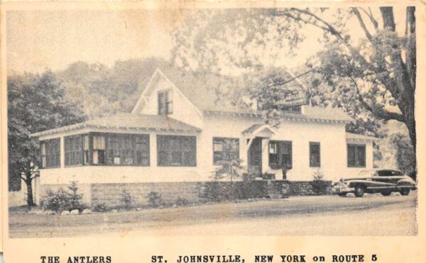 St. Johnsonville New York The Antlers Restaurant Menu Some Staining PC U3691