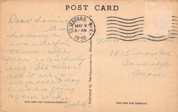 Elmsford New York Knollwood Country Club, Sepia Tone Lithograph PC U3745 - Image 2
