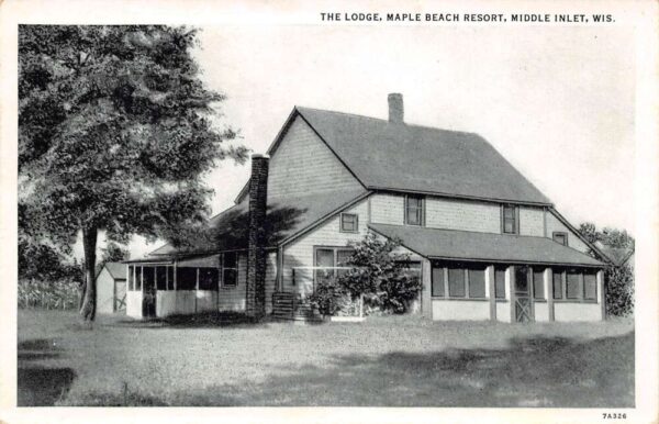 Middle inlet Wisconsin The Lodge, Maple Beach Resort Photo Finish Sample PC U3753