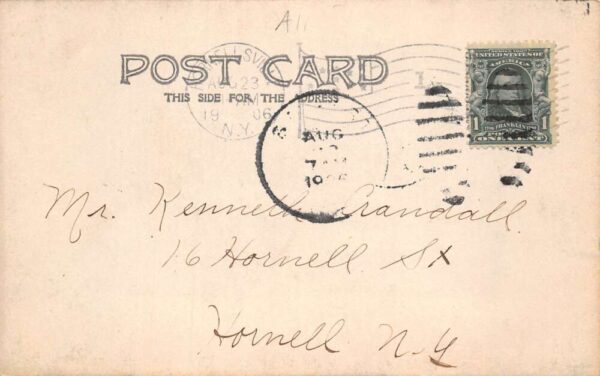 Belfast New York Main Street Real Photo Vintage Postcard AA65359 - Image 2