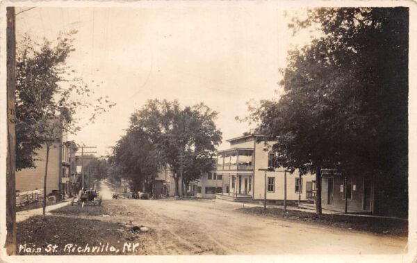 Richville New York Main Street Real Photo Vintage Postcard AA65367