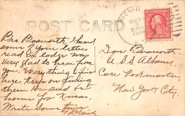 Richville New York Main Street Real Photo Vintage Postcard AA65367 - Image 2