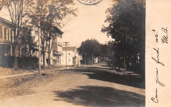 Oneonta New York Street Scene Real Photo Vintage Postcard AA65380