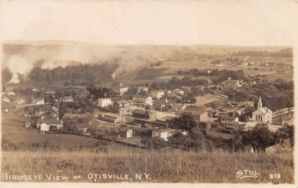 Otisville New York Birds Eye View Real Photo Vintage Postcard AA65382