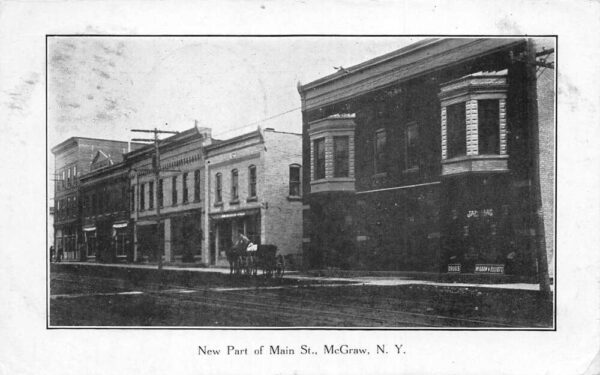 McGraw New York Main Street Vintage Postcard AA65405