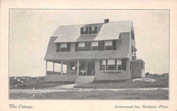 Rockport Massachusetts Straitsmouth Inn The Cottage Vintage Postcard AA65442