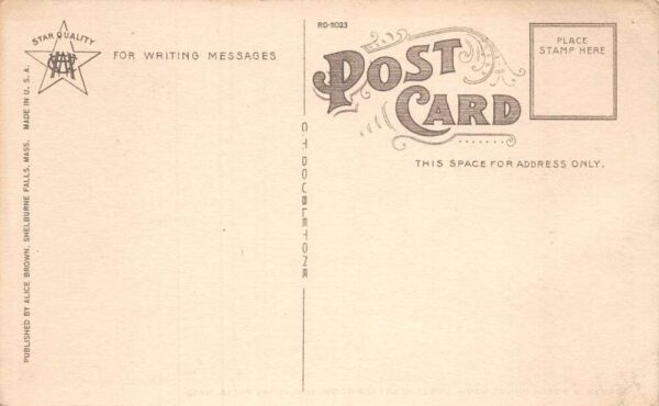 Shelburne Falls Massachusetts Sweet Heart Tea Room Dining Room Postcard AA65453 - Image 2