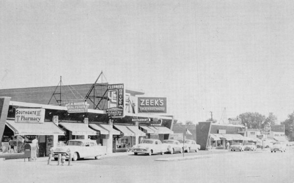 Homewood Illinois Southgate Shopping Center Vintage Postcard AA65511