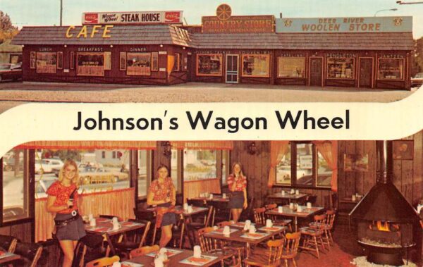 Deer River Minnesota Johnson's Wagon Wheel Steak House Restaurant PC AA65539