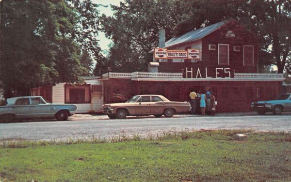 Grand Tower Illinois Hale's Restaurant Pepsi Sign Vintage Postcard AA65560