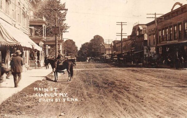 Naples New York Main Street Real Photo Vintage Postcard AA65578