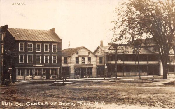 Peru New York Main Street Center of Town Real Photo Postcard AA65582