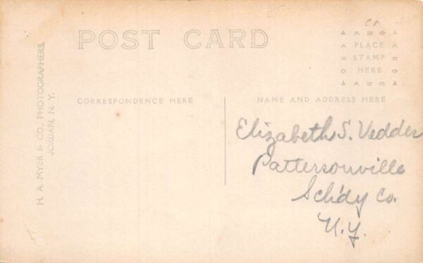 Pottersonville New York Main Street Real Photo Vintage Postcard AA65583 - Image 2