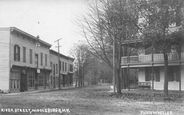 Middleburgh New York Main Street Fire Insurance Real Photo Postcard AA65573