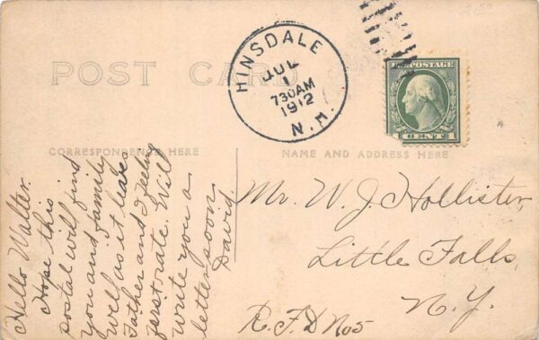 Hinsdale New Hampshire The Cut Mining Scene Steam Shovel Real Photo PC AA65644 - Image 2