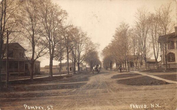 Fabius New York Pompey Street Real Photo Vintage Postcard AA65652