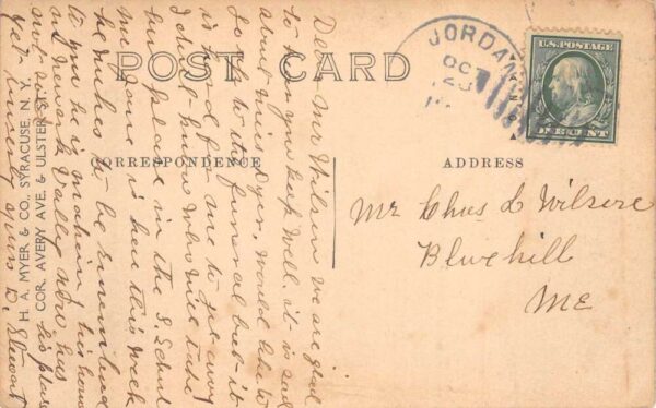 Jordan New York Residential Area Hamilton Street Real Photo Postcard AA65674 - Image 2