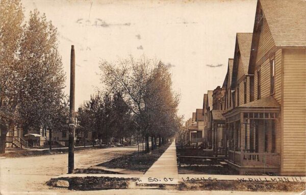 West Pullman Illinois Street Scene Real Photo Vintage Postcard AA65686