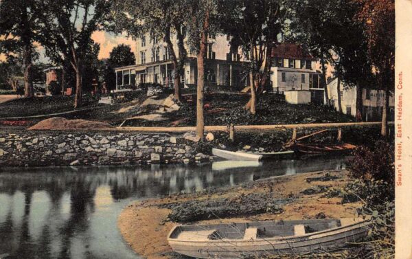 East Haddam Connecticut Swan's Hotel Vintage Postcard AA65751