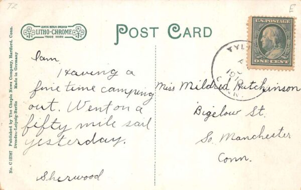 East Haddam Connecticut Swan's Hotel Vintage Postcard AA65751 - Image 2